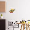 Totally Bamboo Wyoming State Shaped Cutting Board and Charcuterie Serving Platter with Artwork by Summer Stokes, Includes Hang Tie for Wall Display(West Virginia)