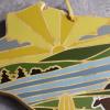 Totally Bamboo Wyoming State Shaped Cutting Board and Charcuterie Serving Platter with Artwork by Summer Stokes, Includes Hang Tie for Wall Display(Wisconsin)