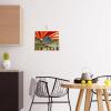 Totally Bamboo Wyoming State Shaped Cutting Board and Charcuterie Serving Platter with Artwork by Summer Stokes, Includes Hang Tie for Wall Display(Wyoming)