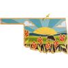 Totally Bamboo Wyoming State Shaped Cutting Board and Charcuterie Serving Platter with Artwork by Summer Stokes, Includes Hang Tie for Wall Display(Oklahoma)