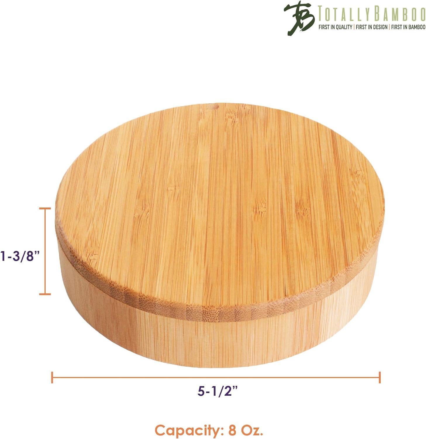 imageTotally Bamboo Margarita Salt Rimmer EcoFriendly Bamboo Glass Rimmer with Swivel Lid and Magnetic Closure Cocktail Bar Tool for Margaritas and More