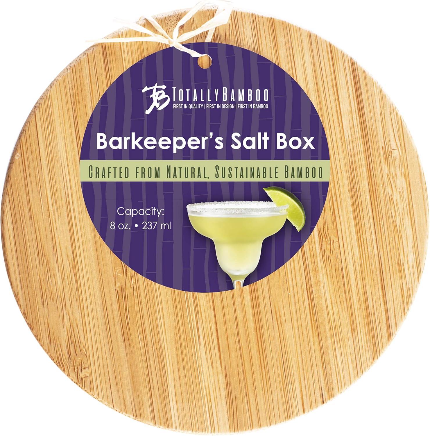 imageTotally Bamboo Margarita Salt Rimmer EcoFriendly Bamboo Glass Rimmer with Swivel Lid and Magnetic Closure Cocktail Bar Tool for Margaritas and More