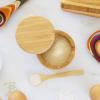 Totally Bamboo Little Dipper Salt Cellar Bamboo Storage Box with Magnetic Swivel Lid, 6 Ounce Capacity, Includes Salt Spoon(Little Dipper)