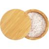 Totally Bamboo Margarita Salt Rimmer – Eco-Friendly Bamboo Glass Rimmer with Swivel Lid and Magnetic Closure | Cocktail Bar Tool for Margaritas and More