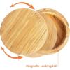 Totally Bamboo Margarita Salt Rimmer – Eco-Friendly Bamboo Glass Rimmer with Swivel Lid and Magnetic Closure | Cocktail Bar Tool for Margaritas and More