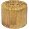 Totally Bamboo Salt Cellar Bamboo Storage Box with Magnetic Swivel Lid, 6 Ounce Capacity, Salt Engraved on Lid(Celtic Knot)