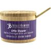 Totally Bamboo Salt Cellar Bamboo Storage Box with Magnetic Swivel Lid, 6 Ounce Capacity, Salt Engraved on Lid(“Salt” Engraved W/Spoon)