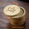 Totally Bamboo Salt Cellar Bamboo Storage Box with Magnetic Swivel Lid, 6 Ounce Capacity, Salt Engraved on Lid(“Salt Shaker” Engraving)