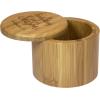 Totally Bamboo Salt Cellar Bamboo Storage Box with Magnetic Swivel Lid, 6 Ounce Capacity, You are the Salt of the Earth Matthew 5:13 Engraved on Lid(For Everything there is a Season)