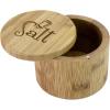 Totally Bamboo Salt Cellar Bamboo Storage Box with Magnetic Swivel Lid, 6 Ounce Capacity, Salt Engraved on Lid(“Salt Shaker” Engraving)