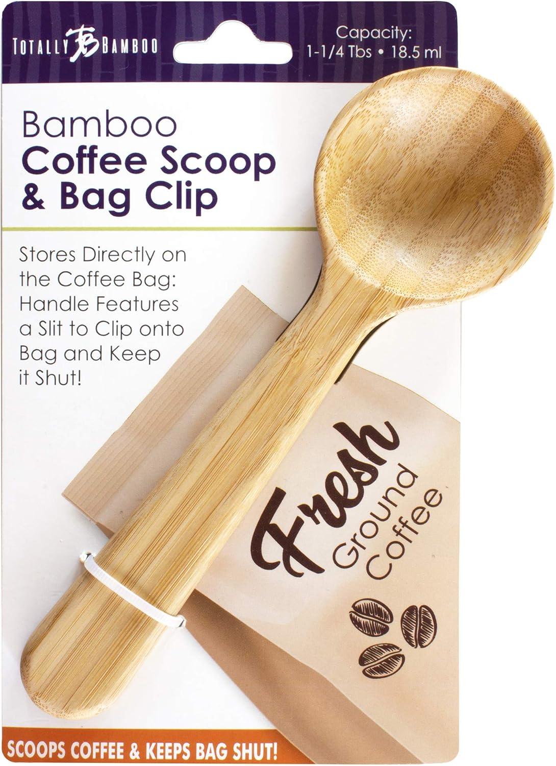 imageTotally Bamboo Coffee Scoop with Bag Clip