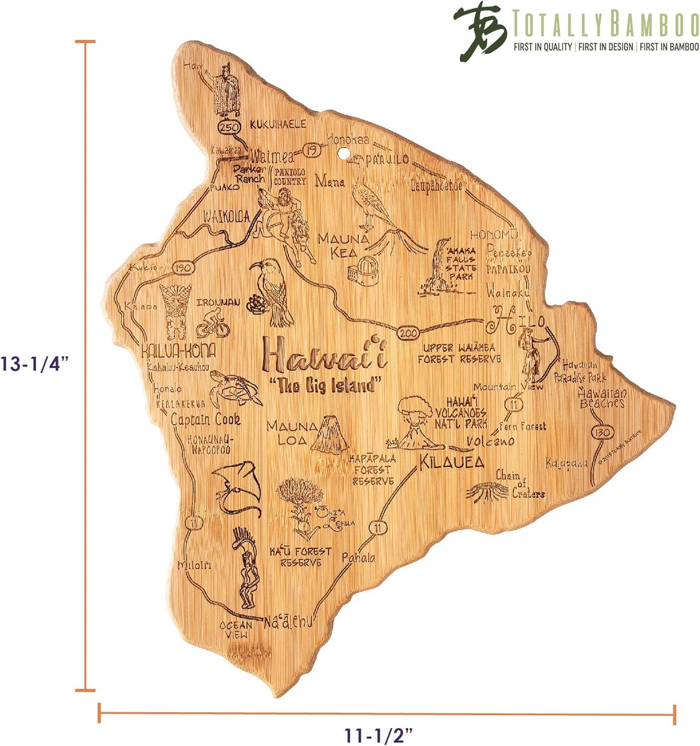 imageTotally Bamboo Destination Hawaii Serving and Cutting Board Includes Hang Tie for Wall Display