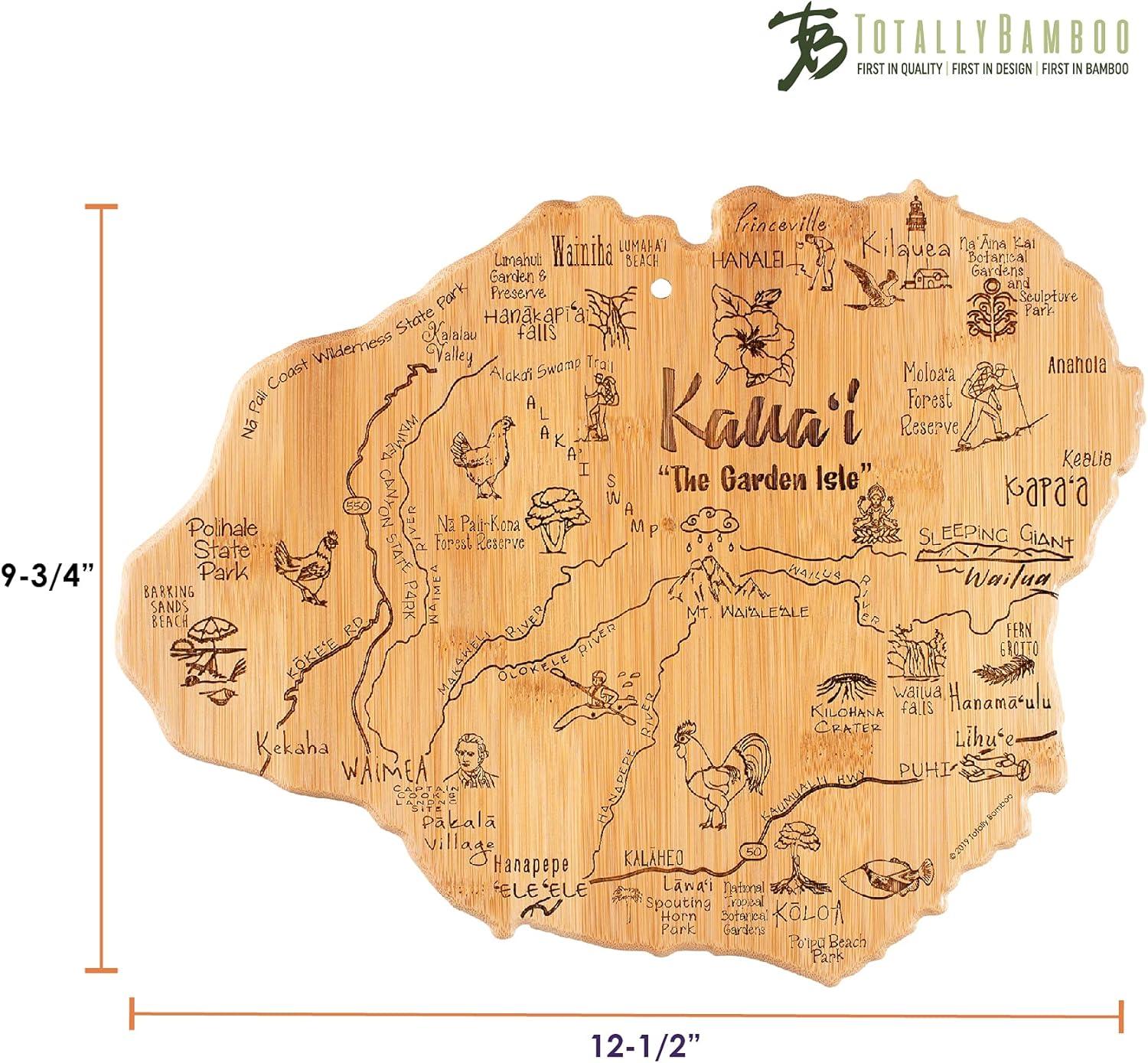 imageTotally Bamboo Destination Kauai Serving and Cutting Board Includes Hang Tie for Wall Display