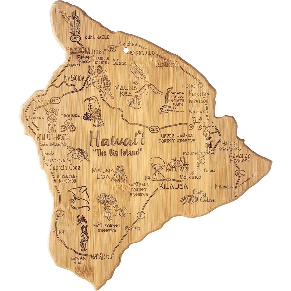 imageTotally Bamboo Destination Hawaii Serving and Cutting Board Includes Hang Tie for Wall Display