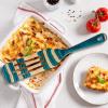 Baltique Mykonos 13 Inch Wooden Slotted Spurtle Spatula – Colorful Layered Birch Cooking Utensil for Stirring, Mixing & Serving
