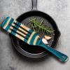 Baltique Mykonos 13 Inch Wooden Slotted Spurtle Spatula – Colorful Layered Birch Cooking Utensil for Stirring, Mixing & Serving