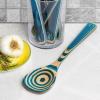 Baltique Mykonos Collection Wooden Cooking Spoon — 12.5-Inch Kitchen Utensil for Mixing, Stirring, Serving — Safe for Nonstick Cookware(12.5″)