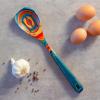Totally Bamboo Baltique Montego Bay Collection 12-1/2″ Wooden Slotted Cooking Spoon, Safe for Nonstick(Slotted Cooking Spoon)