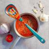 Totally Bamboo Baltique Montego Bay Collection 12-1/2″ Wooden Slotted Cooking Spoon, Safe for Nonstick(Slotted Cooking Spoon)