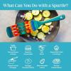 Totally Bamboo Baltique Montego Bay Collection 12-1/2″ Wooden Slotted Cooking Spoon, Safe for Nonstick(Spurtle)