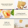 Totally Bamboo Destination Arkansas Shaped Cutting Board – Bamboo Charcuterie and Serving Board with Hang Tie for Wall Display(13″L x 12″W)