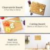 Totally Bamboo Destination Colorado Shaped Cutting Board – Bamboo Charcuterie and Serving Board with Hang Tie for Wall Display