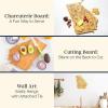 Totally Bamboo Destination Georgia Shaped Cutting Board – Bamboo Charcuterie and Serving Board with Hang Tie for Wall Display