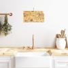 Totally Bamboo Destination Kansas State Shaped Serving and Cutting Board, Includes Hang Tie for Wall Display(16.8″L x 9.3″W)