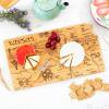 Totally Bamboo Destination Kansas State Shaped Serving and Cutting Board, Includes Hang Tie for Wall Display(16.8″L x 9.3″W)
