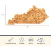 Totally Bamboo Destination Kentucky Shaped Cutting Board – Bamboo Charcuterie and Serving Board with Hang Tie for Wall Display