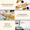 Totally Bamboo Destination Long Island Shaped Cutting Board – Bamboo Charcuterie and Serving Board with Hang Tie for Wall Display