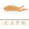 Totally Bamboo Destination Long Island Shaped Cutting Board – Bamboo Charcuterie and Serving Board with Hang Tie for Wall Display