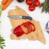 Totally Bamboo Destination Maine State Shaped Serving and Cutting Board, Includes Hang Tie for Wall Display