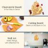 Totally Bamboo Destination Michigan Mitten Shaped Cutting Board – Bamboo Charcuterie and Serving Board with Hang Tie for Wall Display(13.3″L x 11.8″W)