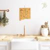 Totally Bamboo Destination New Mexico State Shaped Serving and Cutting Board, Includes Hang Tie for Wall Display