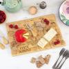 Totally Bamboo Destination North Dakota State Shaped Serving and Cutting Board, Includes Hang Tie for Wall Display