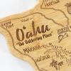 Totally Bamboo Destination Oahu Serving and Cutting Board, Includes Hang Tie for Wall Display
