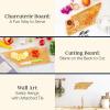 Totally Bamboo Destination Tennessee Shaped Cutting Board – Bamboo Charcuterie and Serving Board with Hang Tie for Wall Display