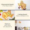 Totally Bamboo Destination Texas Shaped Cutting Board – Bamboo Charcuterie and Serving Board with Hang Tie for Wall Display(14″L x 13.4″W)