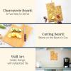 Totally Bamboo Destination Utah Shaped Cutting Board – Bamboo Charcuterie and Serving Board with Hang Tie for Wall Display