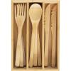 Totally Bamboo 12-Piece Reusable Bamboo Flatware Set with Portable Storage Case, Dishwasher Safe