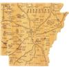 Totally Bamboo Destination Arkansas Shaped Cutting Board – Bamboo Charcuterie and Serving Board with Hang Tie for Wall Display(13″L x 12″W)