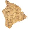 Totally Bamboo Destination Hawaii Serving and Cutting Board, Includes Hang Tie for Wall Display