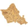 Totally Bamboo Destination Oahu Serving and Cutting Board, Includes Hang Tie for Wall Display