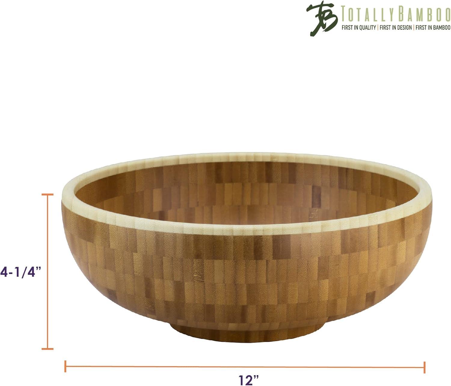 imageTotally Bamboo Classic Bamboo Serving Bowl 10 x 10 x 312Twotone