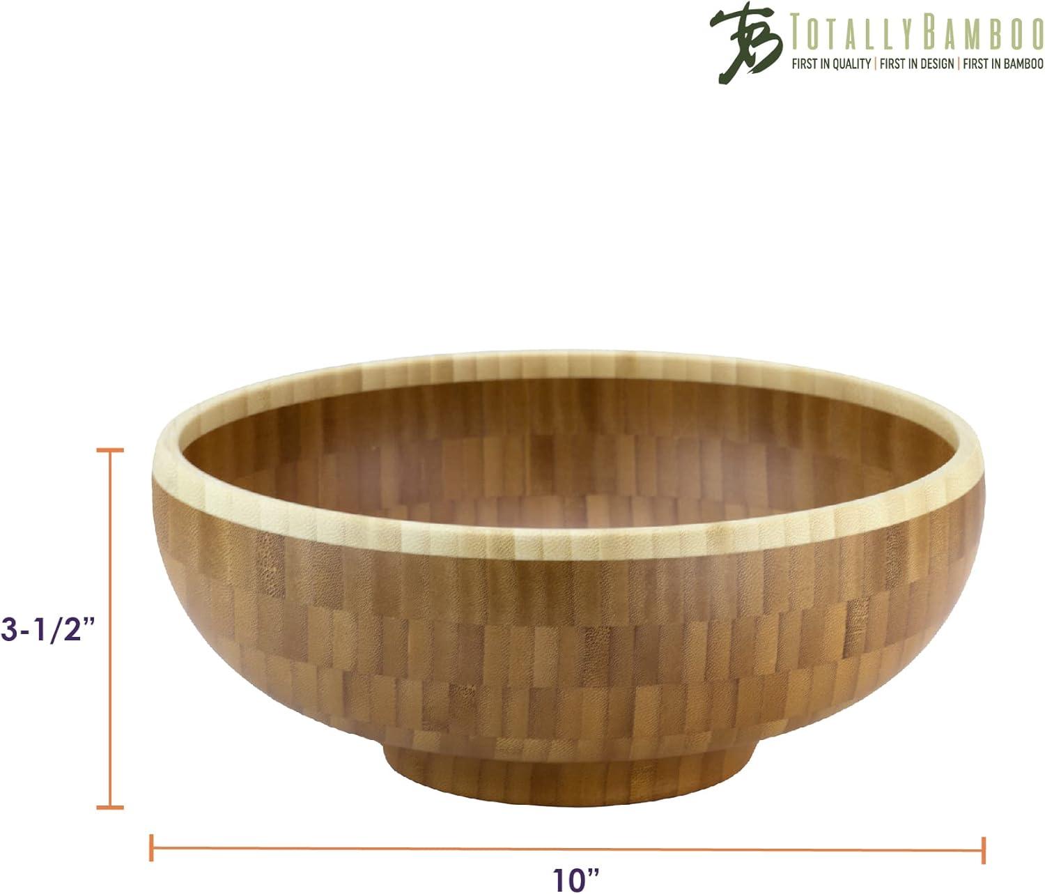 imageTotally Bamboo Classic Bamboo Serving Bowl 10 x 10 x 312Twotone