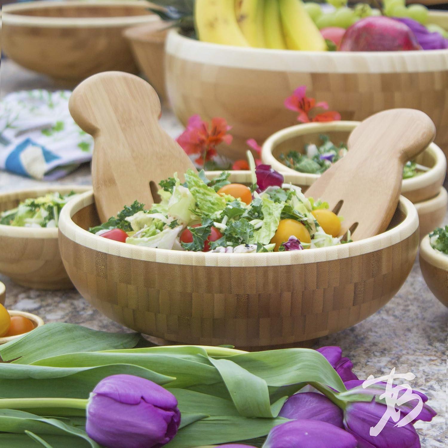 imageTotally Bamboo Classic Bamboo Serving Bowl 10 x 10 x 312Twotone
