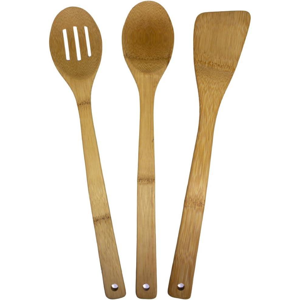 imageTotally Bamboo 5Piece Cooking Utensil Set 12 Long3Piece Utensil Set 14