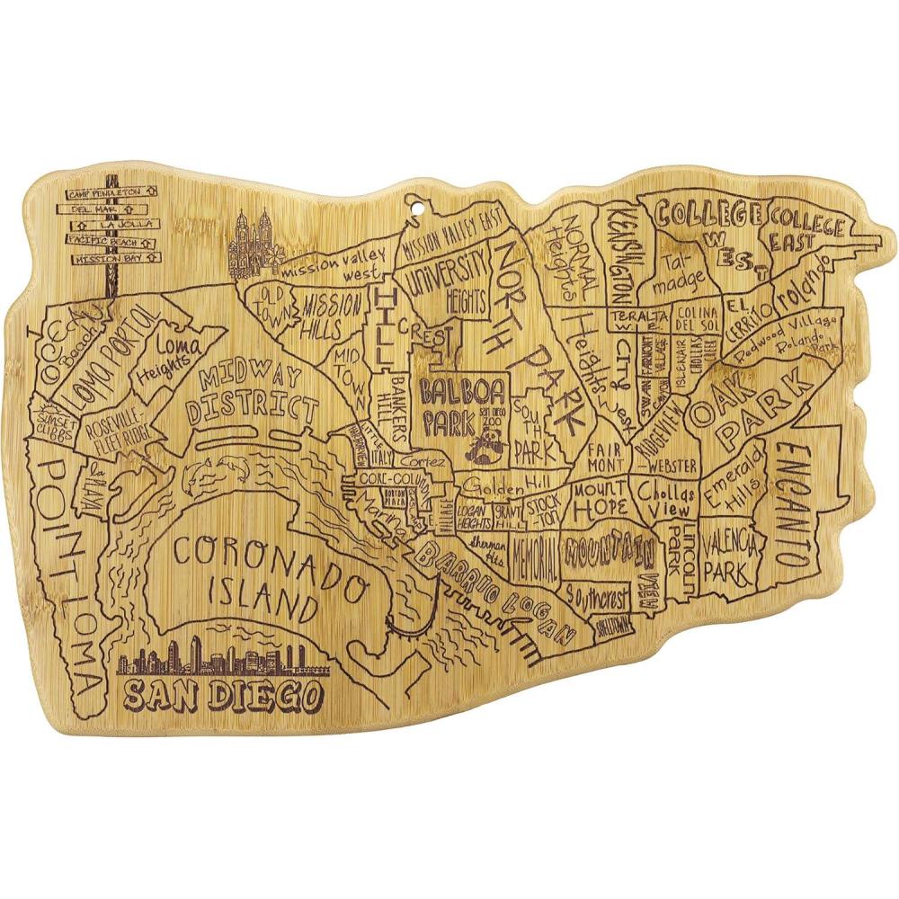 imageTotally Bamboo San Diego City Life Bamboo Serving and Cutting Board