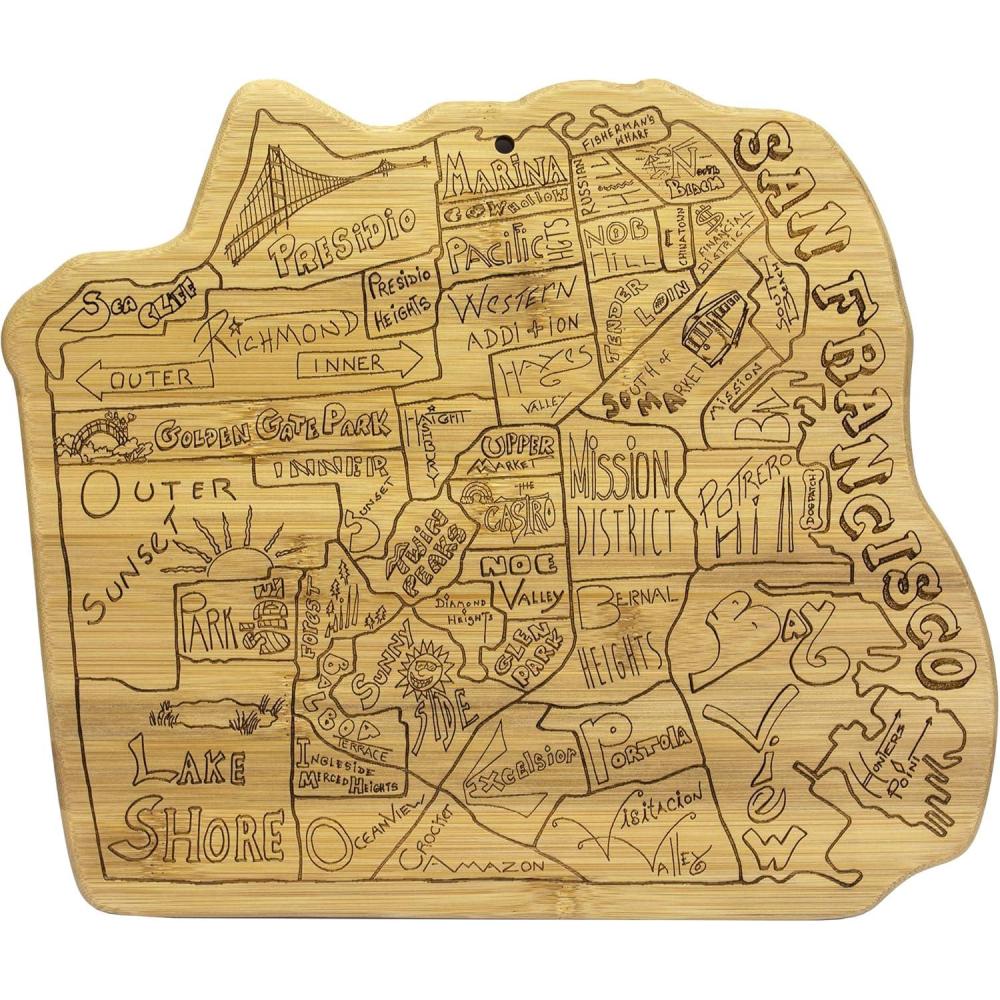 imageTotally Bamboo San Francisco City Life Bamboo Serving and Cutting Board
